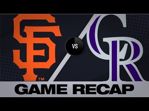 マクマホンとデズモンドの活躍でロッキーズが5-4で勝利 | ジャイアンツ対ロッキーズ戦ハイライト 2019年8月2日