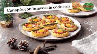 Canapés con huevo de codorniz - Recetas fácil con Buitoni | Nestlé Cocina