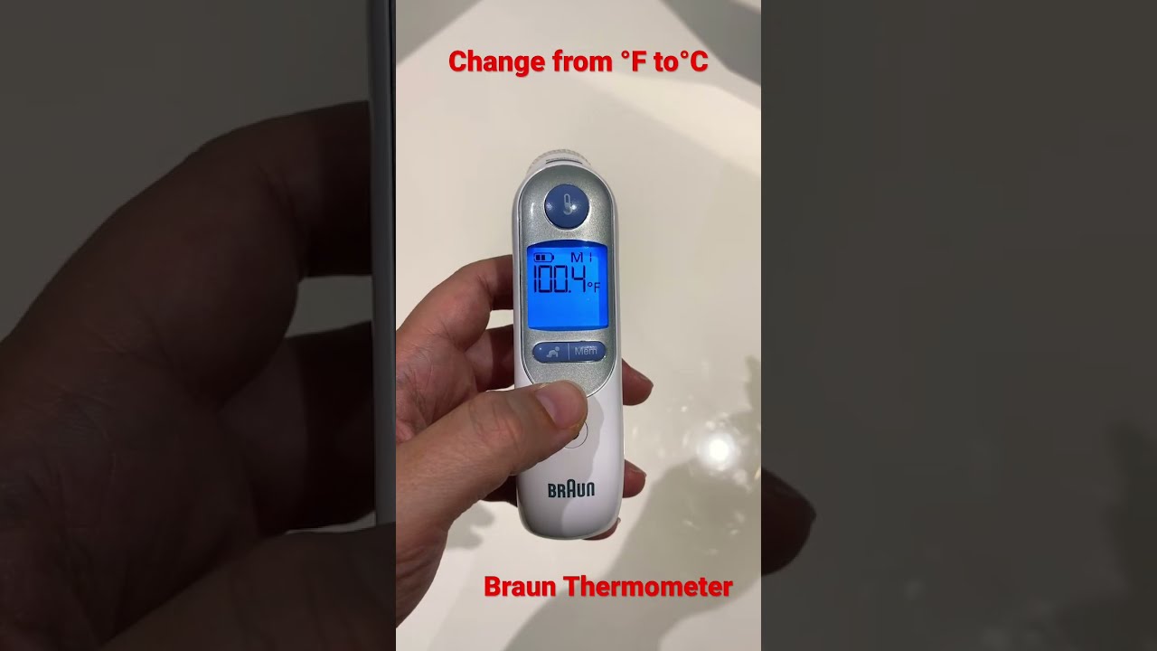 BRAUN Thermometer: Change Thermoscan °C to °F (Celcius to