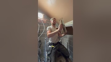 Skim a plant room ceiling using quick time plaster accelerator! 💨  #skimming #Plastering #quickset