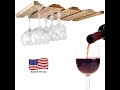 How to install an under cabinet hanging wine glass rack