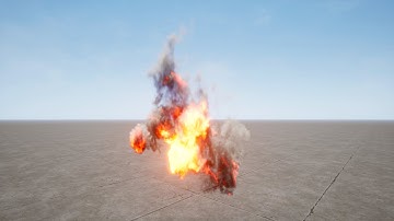 Looped VDB smoke and fire UE5.3+ demonstration for the Unreal Engine Marketplace