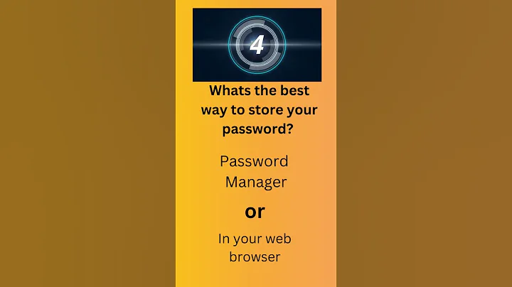 How to securely store your passwords