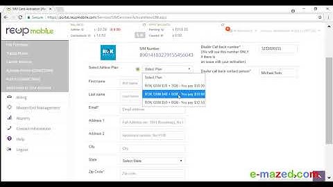 How to activate ROK Mobile using the REUP mobile portal training video by e-mazed.com