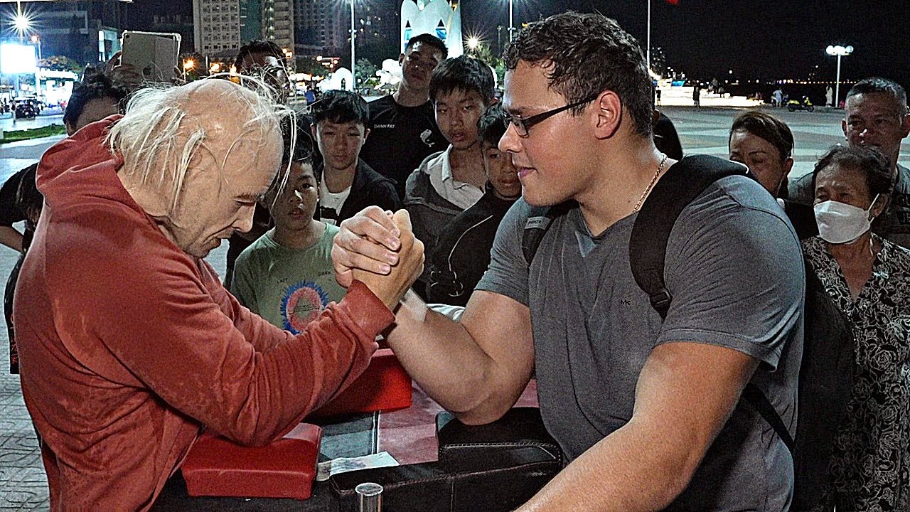 Can You Beat This Old Man at ARM WRESTLING ? 5.0