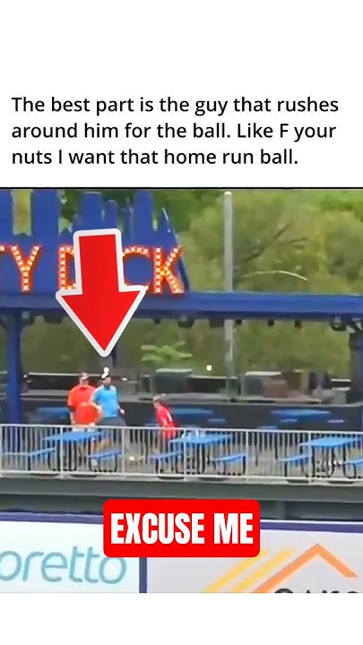Stepped Over Him For The Baseball #baseball - YouTube