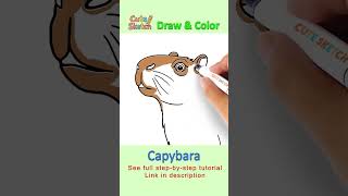 Famous Quick Draw a Cute Capybara | Relaxing Art Short #Shorts#cutedrawing #Capybara drawing #relaxingart Profile