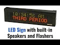 Valcom vl520 led sign with speaker  flashers