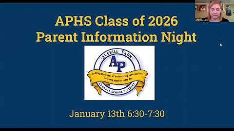 8th Grade Parent Orientation - January 13, 2022