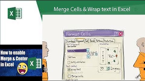 Merge and Center Cells || Wrap text in a Cell || Ms Excel
