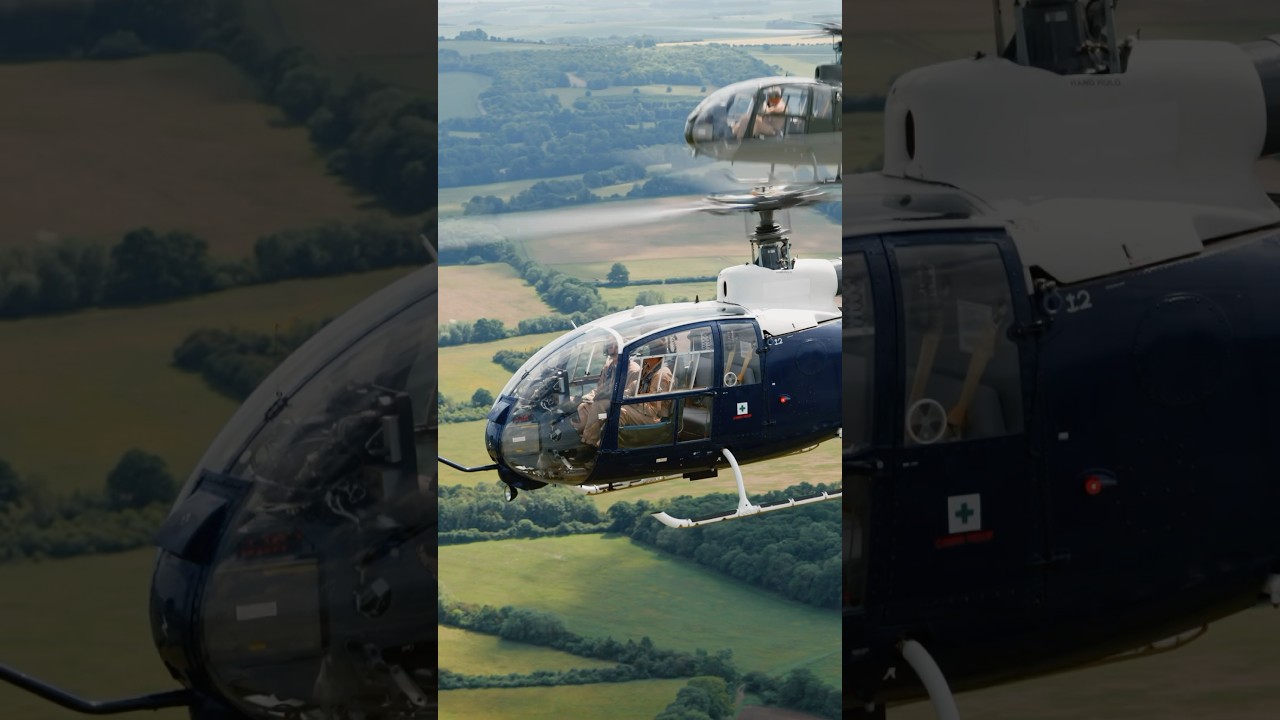 It’s a break! Two Aérospatiale Gazelle 