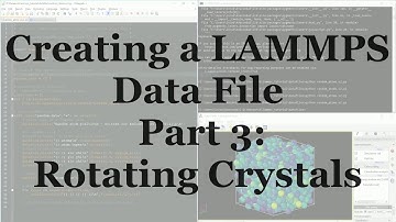 Building a Rotated Crystal for LAMMPS using Python