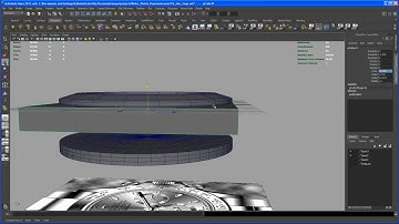 Modeling tutorial in Maya - ROLEX DAYTONA watch - Part 17: main case rough shape