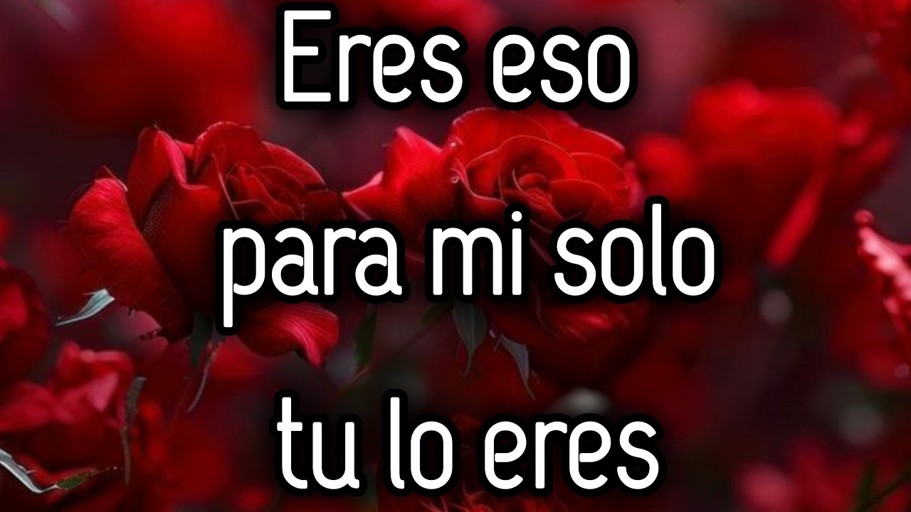 Eres eso para mi solo tu lo eres