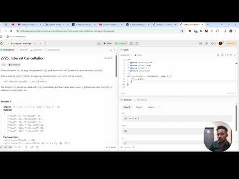 JavaScript Interval Cancellation Explained! ⏳ | Coding Challenge Solved ✅ #leetcode #2725