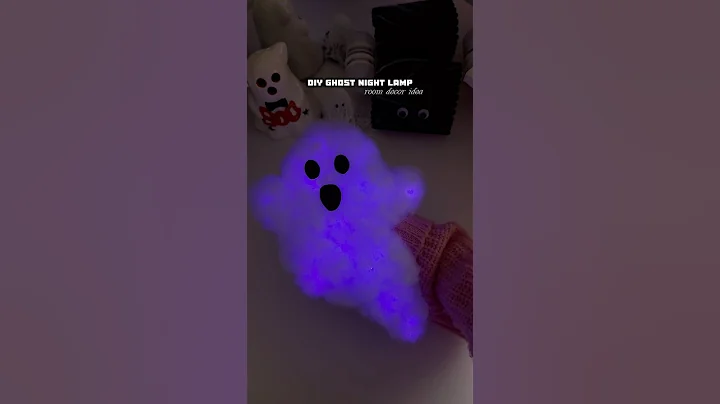 DIY Ghost Lamp 👻✨ The cutest Halloween decor ever!
