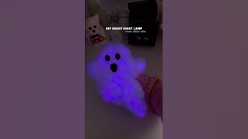 DIY Ghost Lamp 👻✨ The cutest Halloween decor ever!