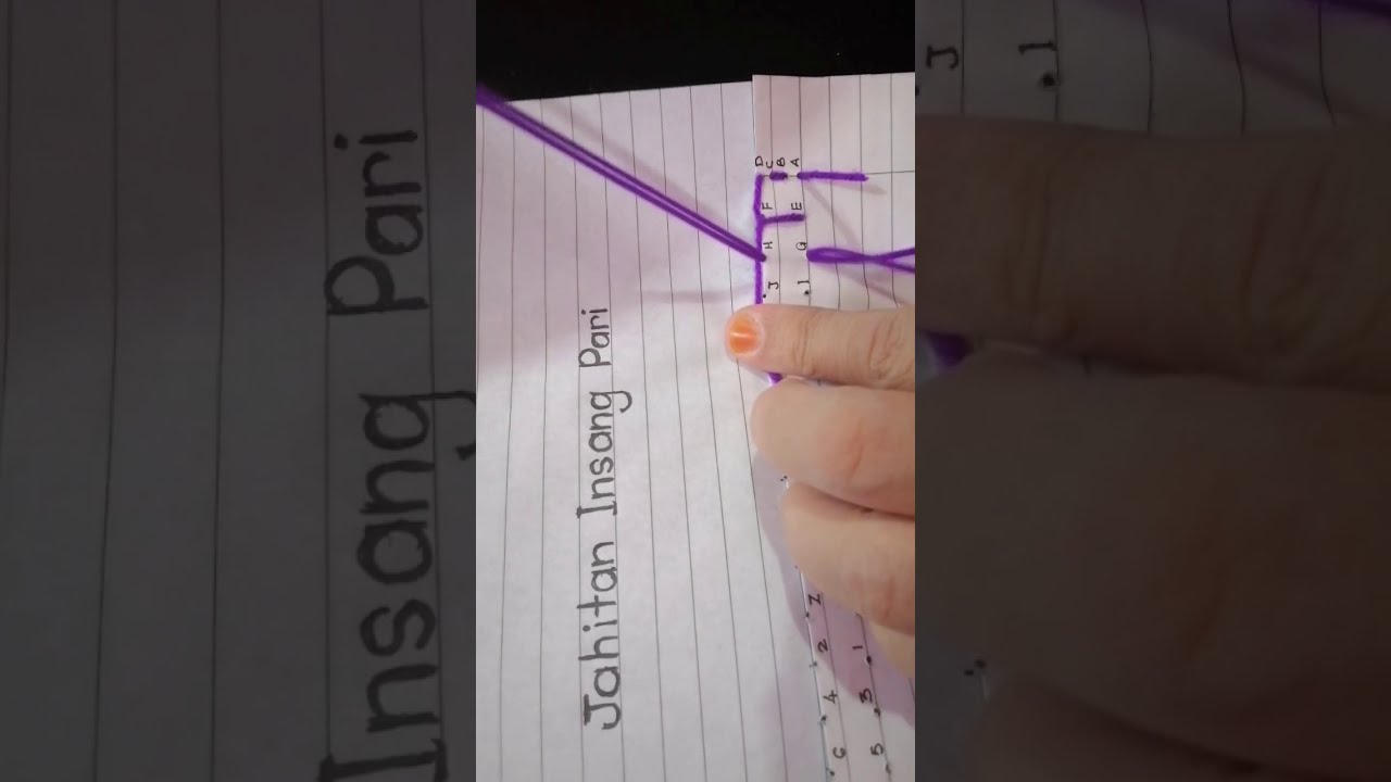 TKRSM : Jahitan asas : Jahitan Insang Pari