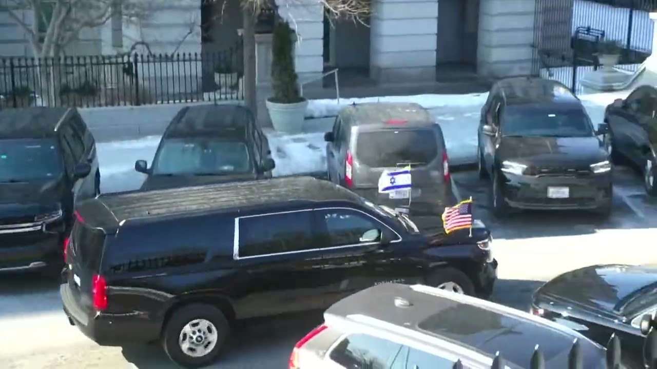 Israeli Prime Minister Benjamin Netanyahu’s SUV seen leaving White House