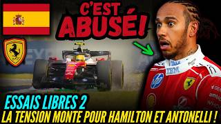 RÉSUMÉ ESSAIS LIBRES 2 : LA TENSION MONTE POUR HAMILTON ET ANTONELLI ! - GP BARCELONE 2026