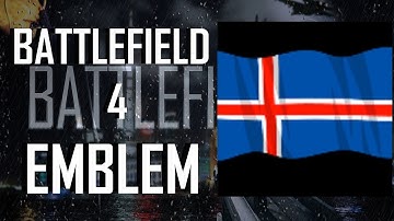 Battlefield 4 / BF4 Iceland Flag Emblem Tutorial