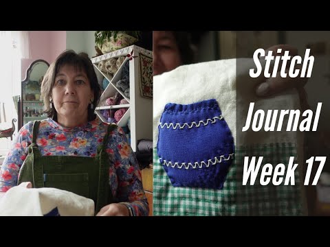 Starting to Stitch a Low Relief Vase of Tulips