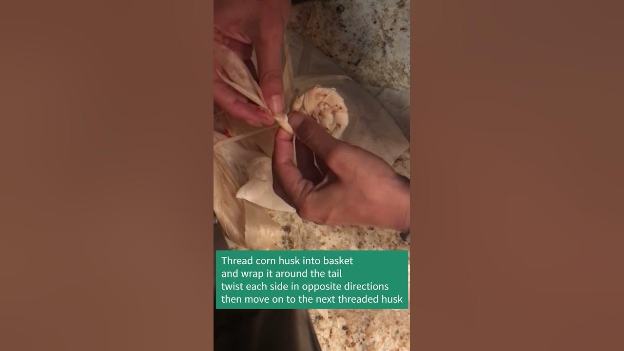 How To make a Corn Husk Basket YouTube