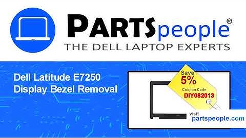 Dell Latitude E7250 (P22S002) Display Bezel How-To Video Tutorial