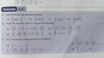 maths weaves class 8 exercise 1.3 | class 8  maths | chapter 1 class 8| Rational numbers ex1.3
