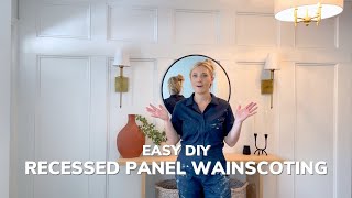 Easy Recessed Panel Wainscoting