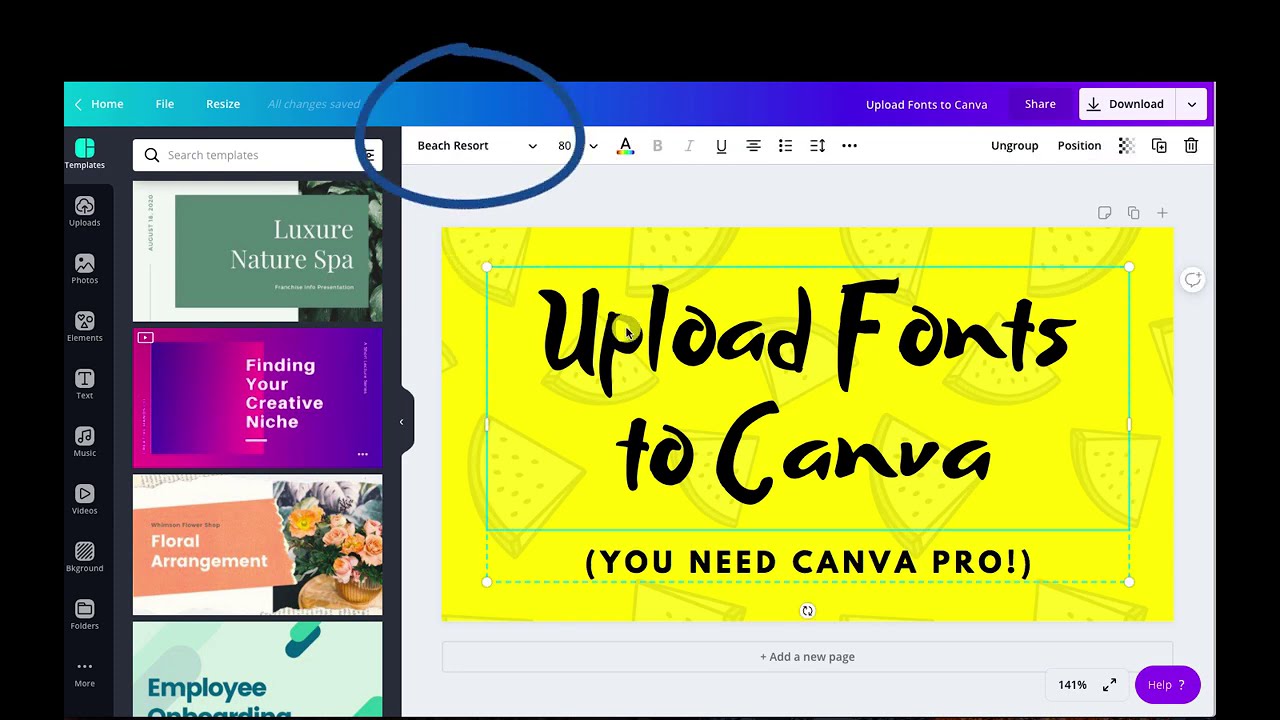 Kaikki yhteensä 59+ imagen how to add font on canva