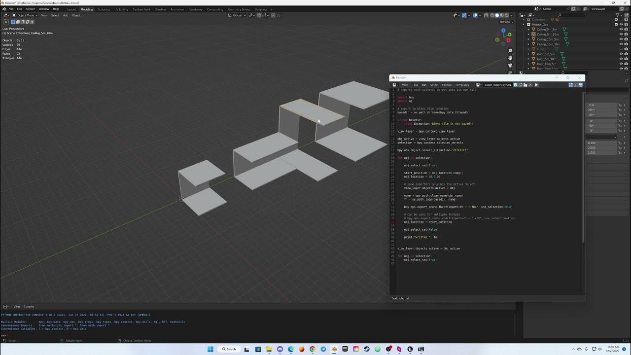 Simple Blender FBX Batch Exporter to Unreal 5 YouTube
