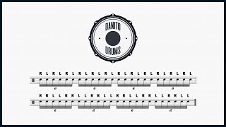 16th Note Triplets - Singles & Doubles | Warm Up | Danito Drums