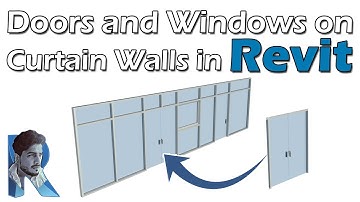 #73 | Doors and window on Curtain Wall in Revit [Deepak Verma]