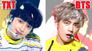 10 ПРИМЕРОВ похожести TXT на K POP группу BTS