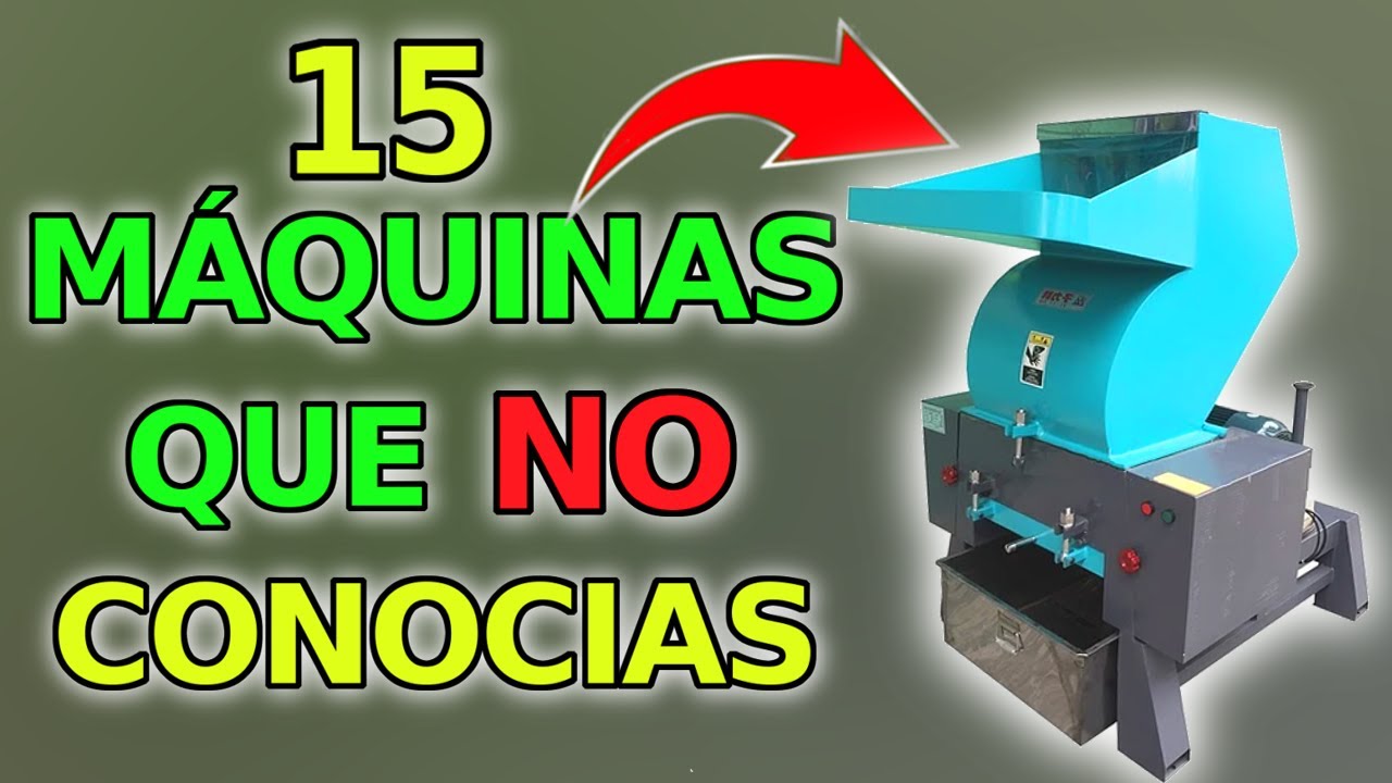 15 FANTÁSTICAS MÁQUINAS para COMENZAR TU PROPIA EMPRESA