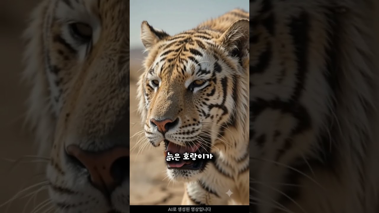 사자 가족을 구한 호랑이가 마지막에 받은 선물