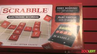 Scrabble Electronic Scoring and The Game of Life Electronic Banking at New York Toy Fair 2014