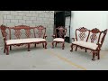 SALA CLASICA RECIBIDOR CON BANCA DE MADERA LABRADA FINA / WHATSAPP 87 17 09 68 94 / $56,000