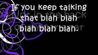 Video thumbnail of "Kesha Blah Blah Blah Lyrics"