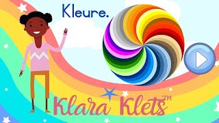 Klara Klets kyk na Kleure. Kleure in Afrikaans.
