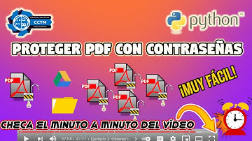 🐍+ 🔐 Generar contraseñas para archivos PDF | Pypdf | Uno  o varios archivos PDF | Python |