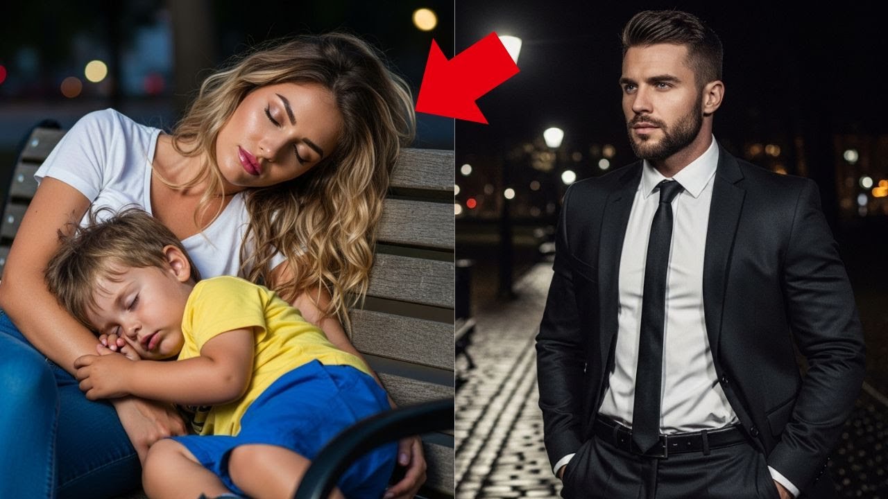 DORMIU NA PRAÇA COM SEU FILHO… MAS UM HOMEM PODEROSO LHE OFERECEU AJUDA!