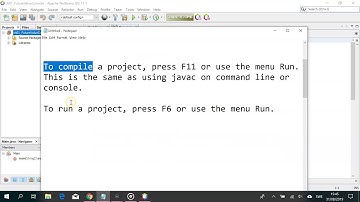 Open an exiting project and navigating it in the IDE Netbeans