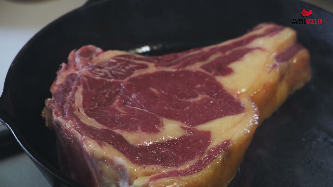 Costata su padella in ghisa | Costata di Manzo | CarneScelta.it - Vendita Carne Online