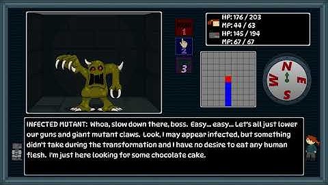 Crawling through a pixel art dungeon in an RPG