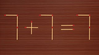 Move Only One Stick To Make Equation Correct, Matchstick Puzzle✓