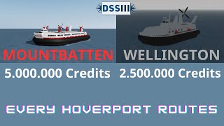 Celebrity Every Hoverport Routes For Mountbatten And Wellington. | Roblox Dynamic Ship Simulator 3 | Profile