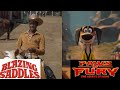 Paws of fury and blazing saddles scene comparisons 18