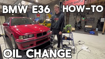 BMW E36 Oil Change (HOW-TO) DIY